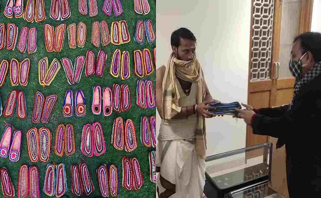 100 ಜೋಡಿ ಸೆಣಬಿನ ಪಾದರಕ್ಷೆಗಳನ್ನು ಕಾರ್ಮಿಕರಿಗೆ ಕಳುಹಿಸಿಕೊಟ್ಟ : ಪ್ರಧಾನಿ ಮೋದಿ