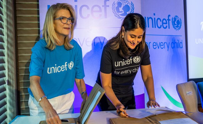 UNICEF ಇಂಡಿಯಾದ ರಾಯಭಾರಿಯಾಗಿ ನಟಿ ಕರೀನಾ ಕಪೂರ್​ ಆಯ್ಕೆ!