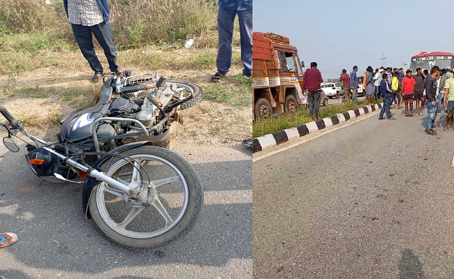 ಕಿತ್ತಾನೆ ಗಡಿಯಲ್ಲಿ ಮತ್ತೊಂದು ಅಪಘಾತ: ಬೈಕ್​ ಸವಾರ ಸಾವು !