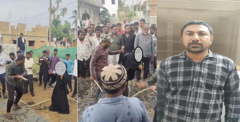 ಅನೈತಿಕ ಸಂಬಂಧದ ಆರೋಪ; ತಾಲಿಬಾನ್​ಗಳ ರೀತಿ ಮಹಿಳೆಗೆ ಥಳಿಸಿದ ದುಷ್ಕರ್ಮಿಗಳು